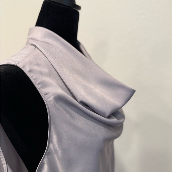 RACHEL Rachel Roy Soft Gray Cowl Neck Blouse - Picture 9 of 11